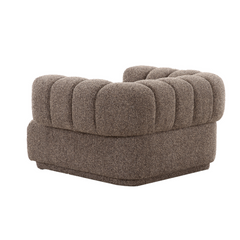 Lahti Armchair with modern cloud shape design, soft upholstery, and generously sized seating for comfort and style.