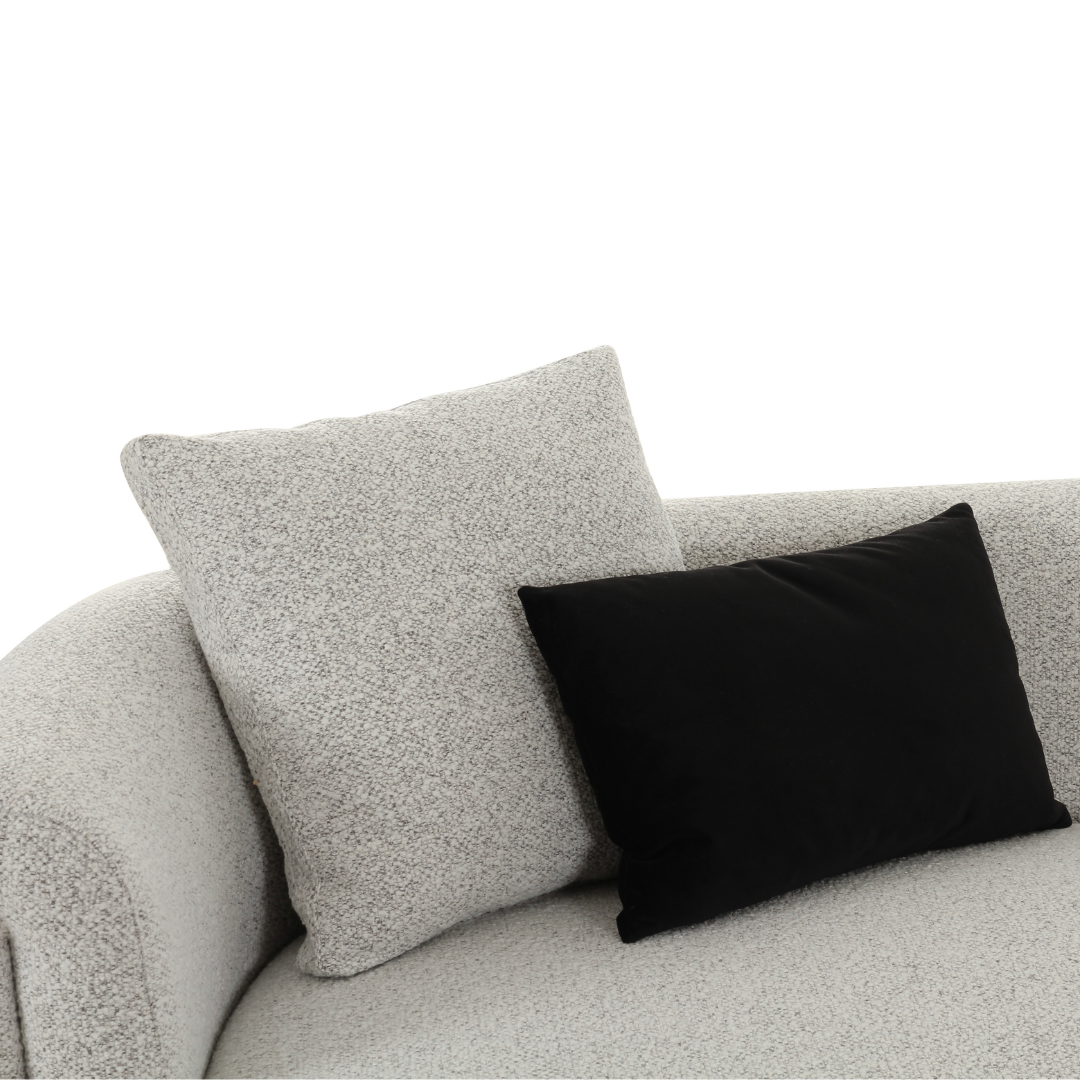 Alborg grey 3-seater sofa with refined design, durable construction, and comfortable plush cushions for modern interiors.