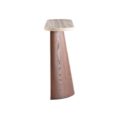 luxury console table Australia with natural travertine surface