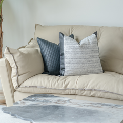 Modern Milos leather sofa, 3-seater luxury design with high-quality top-grain upholstery.
