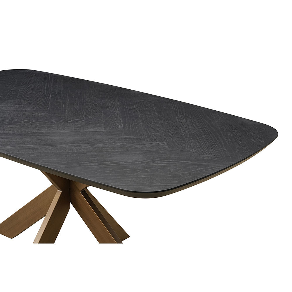 Moran rectangular dining table measuring 180cm long and 100cm wide