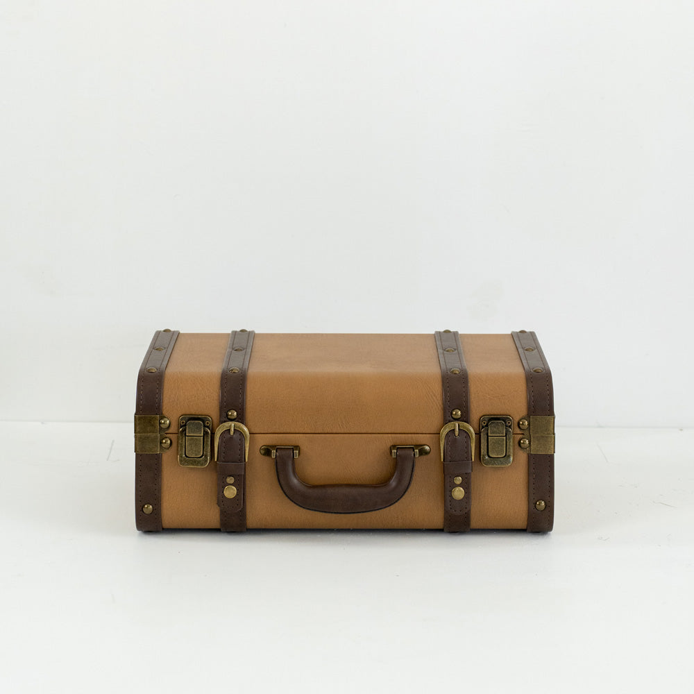 Three sizes of Nico PU leather storage boxes with velvet lining displayed together in elegant setting