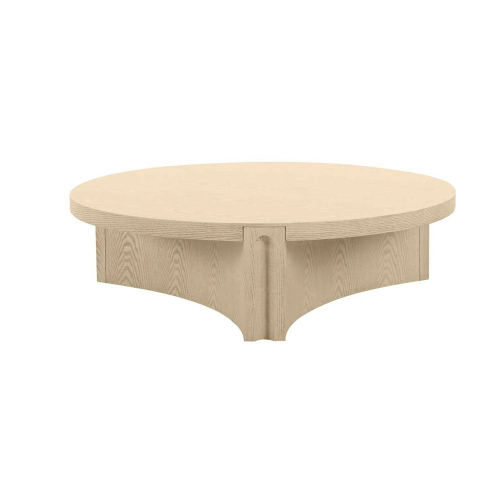 Nord modern coffee table featuring a light natural American ash veneer finish
