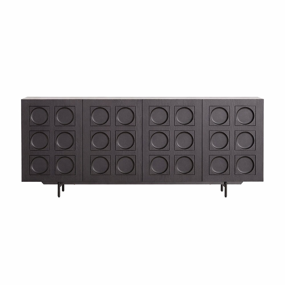 Norr sideboard in black ash wood veneer featuring modern minimalist design