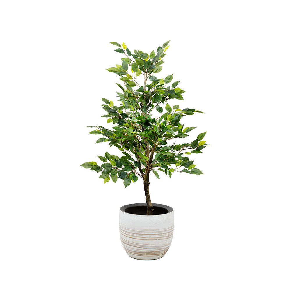 High-quality fake ficus tree with realistic foliage for modern indoor décor