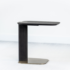 Ponze Side Table crafted from solid oak wood with a compact and versatile design, perfect for modern and minimalist interiors