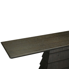 Salem wooden wall table with a dark charcoal finish for contemporary interiors