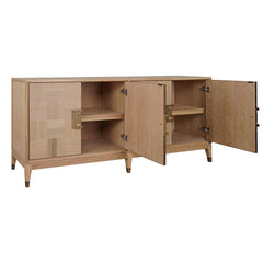 Sol contemporary sideboard combining natural oak tones with modern detailing