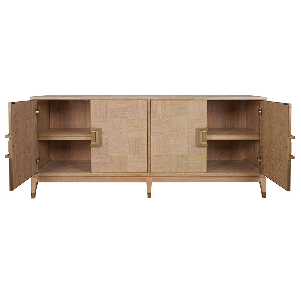 Sol Sideboard with an oak veneer finish showcasing natural wood tones