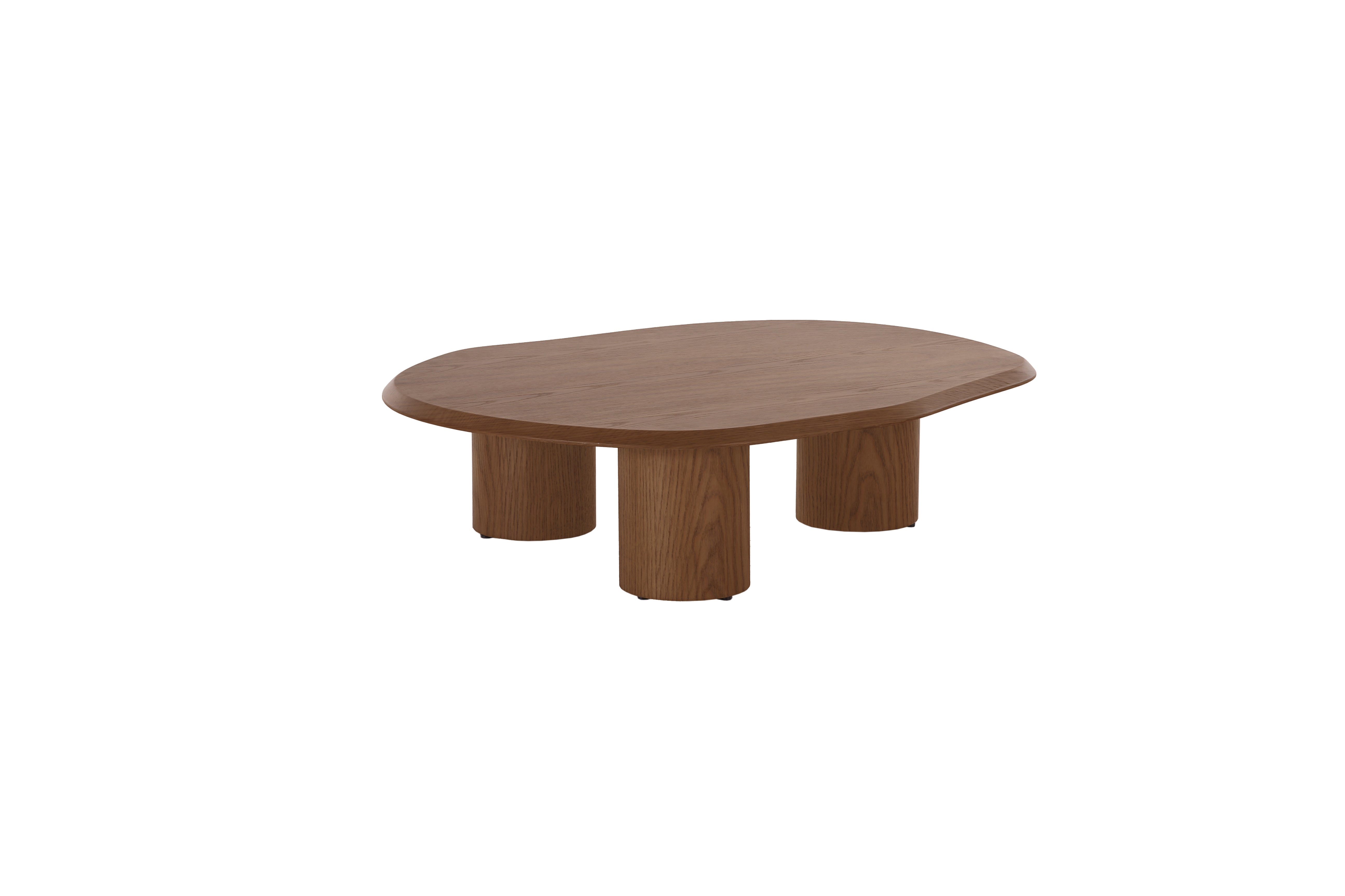 Ven Coffee Table with an American ash veneer finish in a warm brown tone