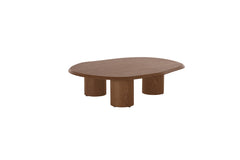 Ven Coffee Table with an American ash veneer finish in a warm brown tone