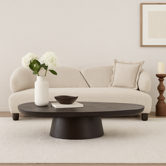 Compact 2-seater fabric loveseat sofa with wooden legs and cushion, designed for apartments and small spaces.